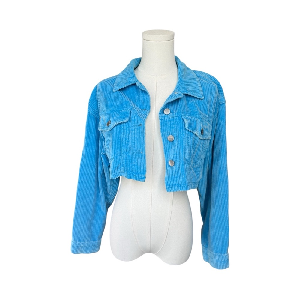 BDG Baby Blue Cropped Corduroy Jacket It-Girl S
